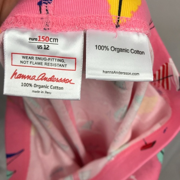 Hanna Andersson Colorful Sailboat Pajama Set Pink - Picture 8 of 8